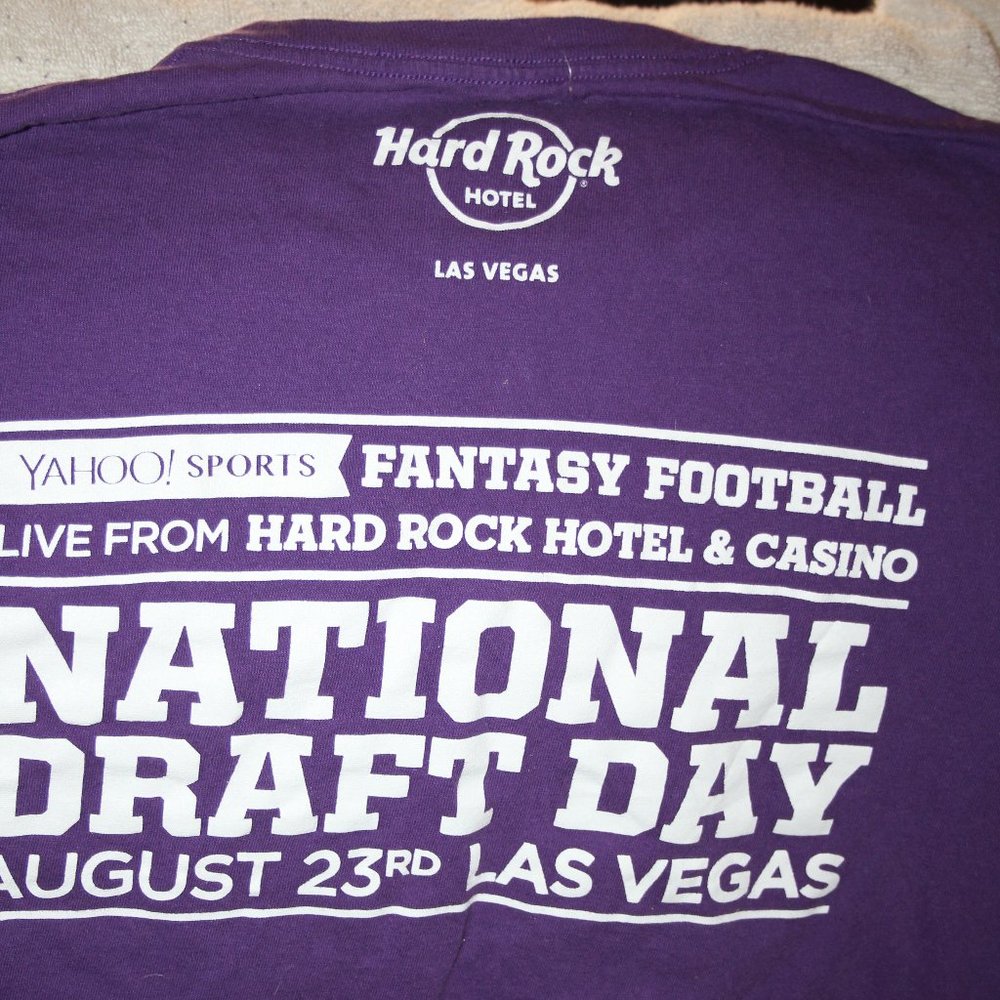 Fantasy Football Hard Rock Hotel Tee Shirt XL